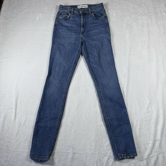 Reformation Jeans Women's 26 High Rise Skinny Cotton Blend Stretch Distressed - Picture 1 of 14